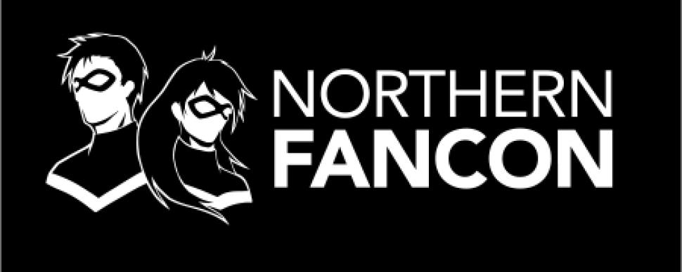 Northern Fancon A picture of 2 superheroes with a black and white background.