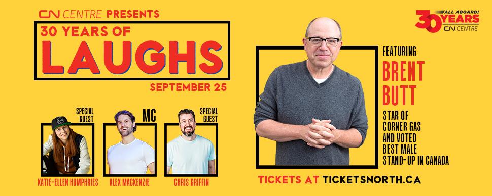 30 Years of Laughs with Brent Butt on September 25