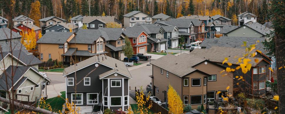 Homes in the Creekside neighbourhood