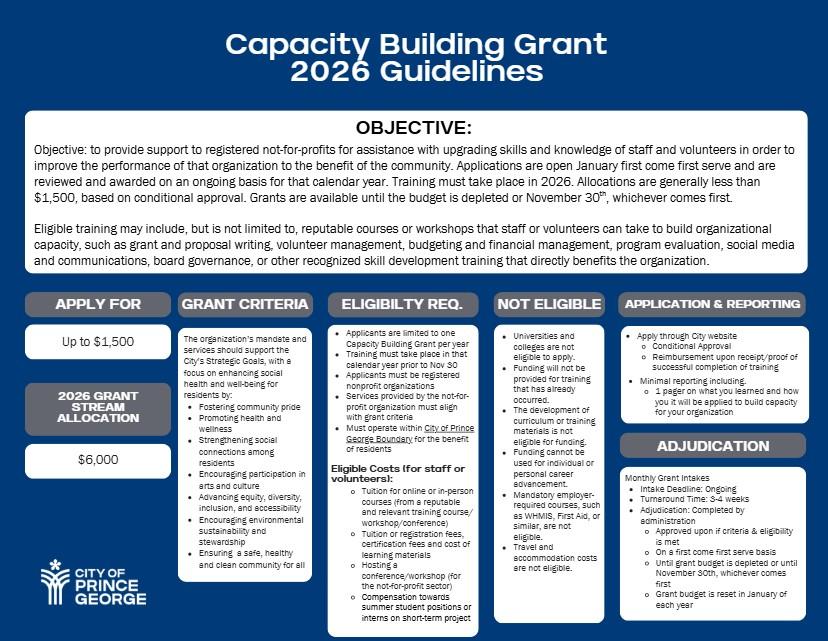Capacity Building Grant Guidlines